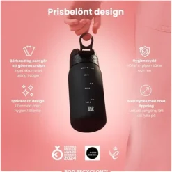 ION8 Vattenflaska För Barn Svart 350 ml