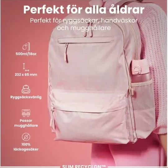 ION8 Vattenflaska Ljusrosa 500 ml