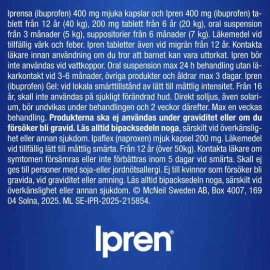 Ipren Filmdragerad Tablett 400 mg 30 st