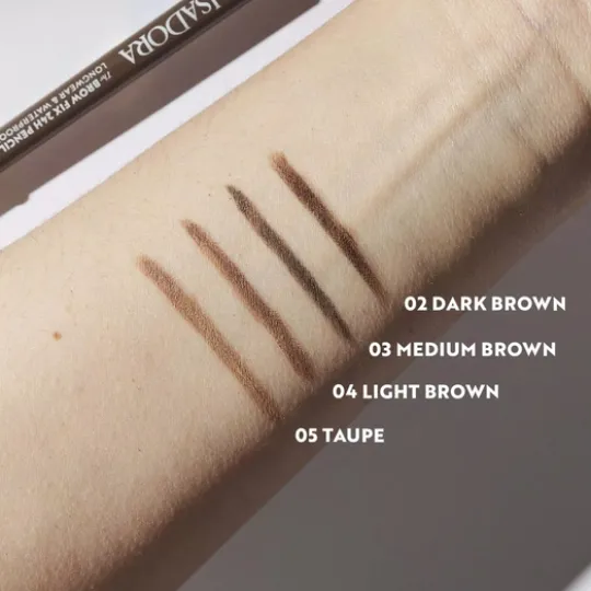 IsaDora The Brow Fix 24h Pencil Longwear & Waterproof 02 Dark Brown 0,32 g