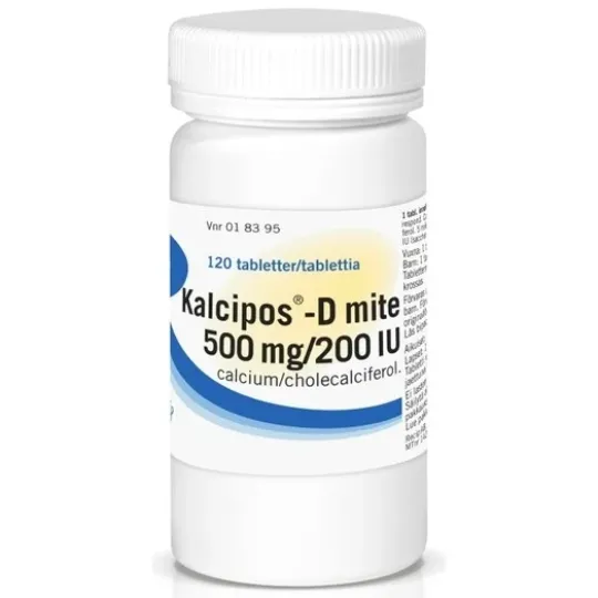 Kalcipos-D mite, filmdragerad tablett 500mg/200 IE 120 st