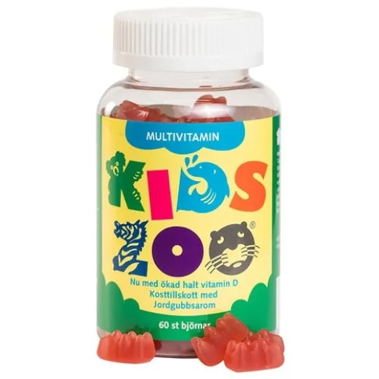 KidsZoo Multivitamin Jordgubb 60 st