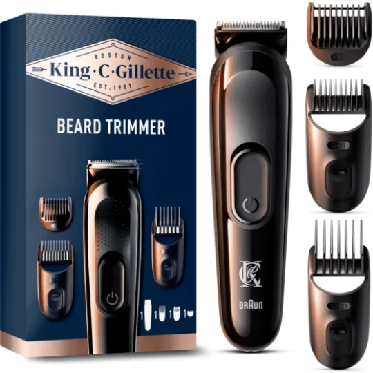 King C. Gillette Skäggtrimmer med 3 kammar