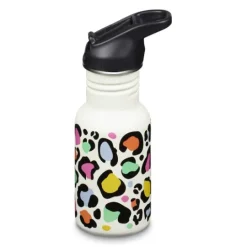 Klean Kanteen Kid Classic Narrow Leopard Print w/ Flip Seal Sport Cap 355 ml