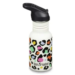 Klean Kanteen Kid Classic Narrow Leopard Print w/ Flip Seal Sport Cap 355 ml