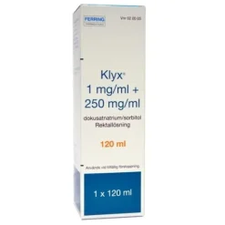 Klyx, rektallösning 1mg/ml+250mg/ml 120 ml