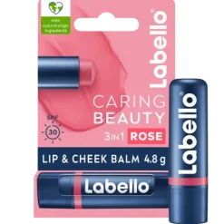 Labello Läppbalsam Caring Beauty Rose-Nude 4,8 g