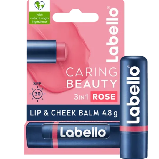 Labello Läppbalsam Caring Beauty Rose-Nude 4,8 g