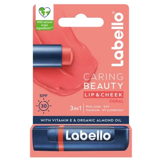 Labello Läppbalsam Caring Beauty Coral-Nude 4,8 g