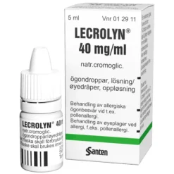 Lecrolyn ögondroppar 40 mg/ml 5 ml