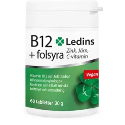 Ledins B12 + Folsyra 60 tabletter