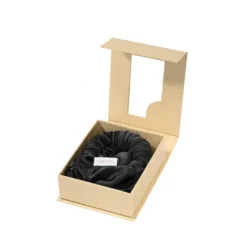 Lenoites Blowout Tie in Mulberry Silk Black Small