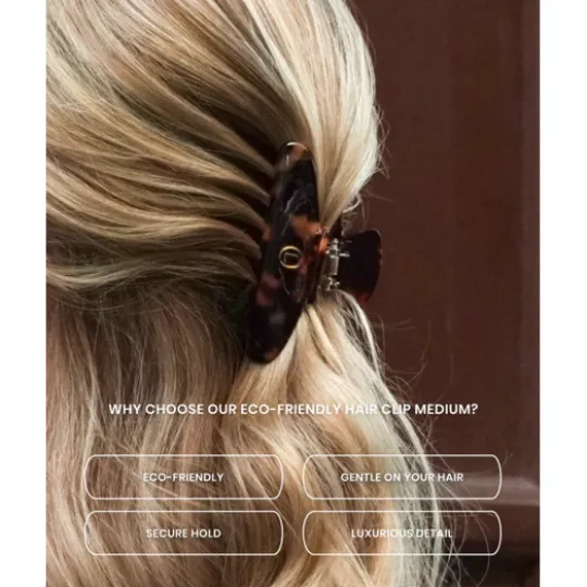 Lenoites Eco-Friendly Claw Clip Medium Sköldpadda