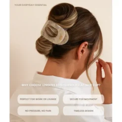 Lenoites Eco-Friendly Flat Hair Clip Desert Beige