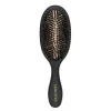 Lenoites Wild Boar Hair Brush with Cleaning Tool Black