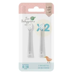Les Babygators Borsthuvud Refill 0-18 månader 2-pack