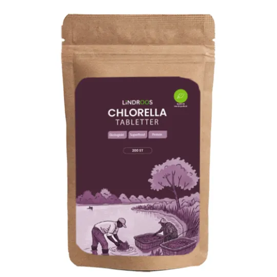 Lindroos Chlorella Ekologiska 200 tabletter