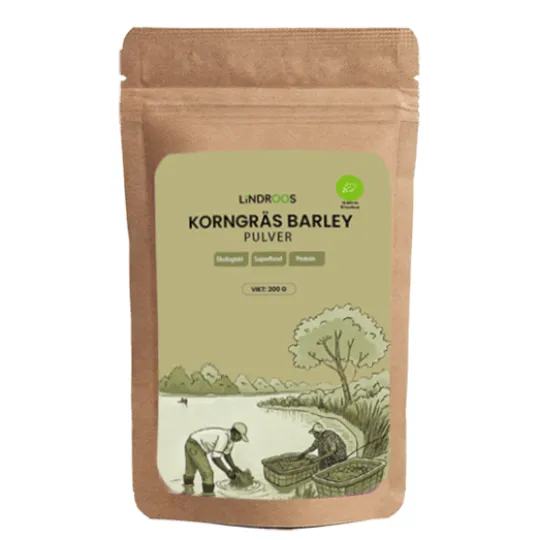 Lindroos Korngräspulver Barley Ekologiskt 200 g