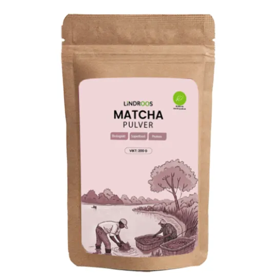 Lindroos Matchapulver Ekologiskt 200 g