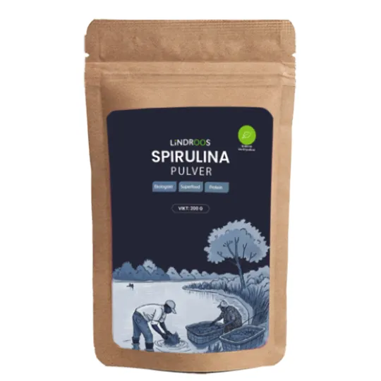Lindroos Spirulinapulver Ekologiskt 200 g