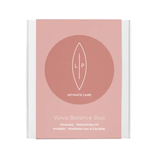Lip Intimate Care Vulva Balance Duo Moisturising Cleansing Oil Prebiotic + Lip Balm