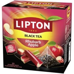 Lipton Svart Pyramidte Rhubarb/Apple 20 tepåsar