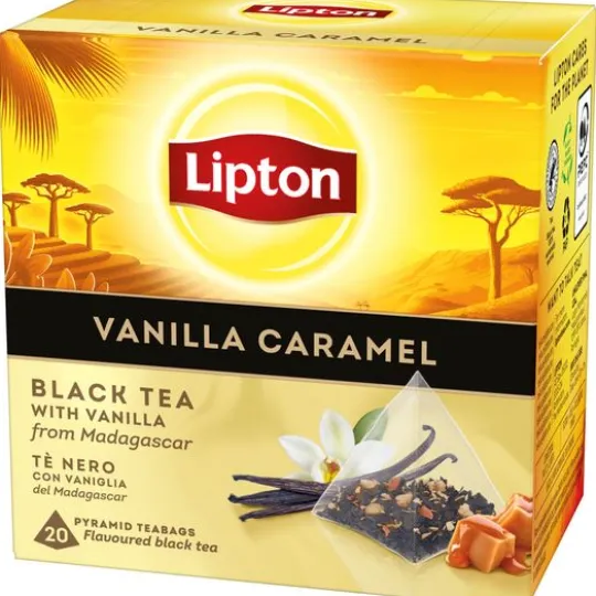 Lipton Svart Te Vanilla Caramel 20 st