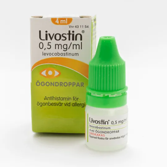 Livostin ögondroppar, suspension 0,5 mg/ml 4 ml