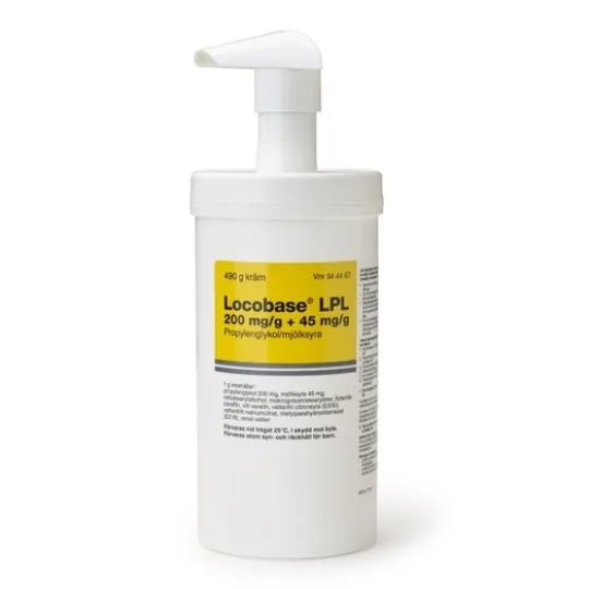 Locobase LPL 200 mg/g+45 mg/g 490 gram Kräm