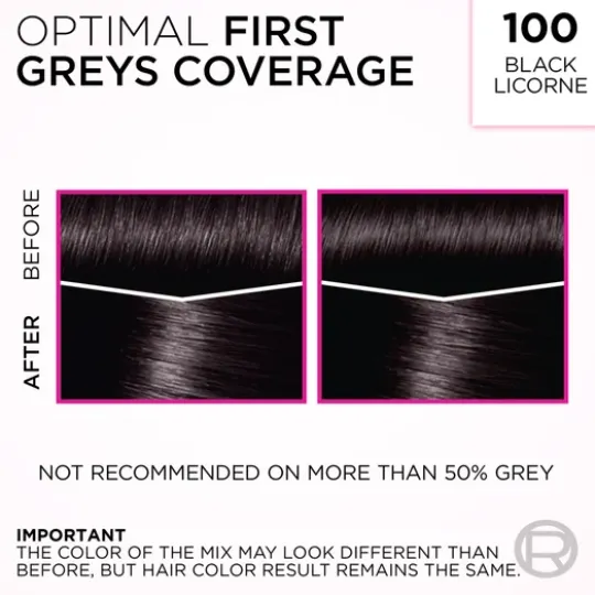L'Oréal Paris Casting Crème Gloss Semi-Permanent Hårfärg 100 Black Licorne