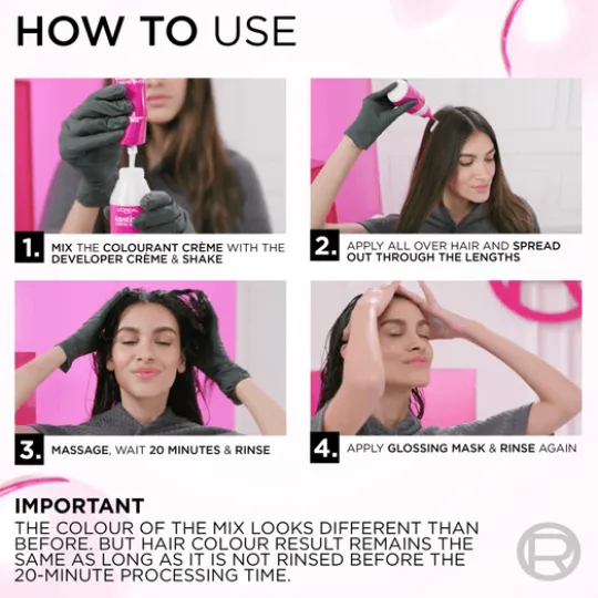 L'Oréal Paris Casting Crème Gloss Semi-Permanent Hårfärg 412 Iced Coco