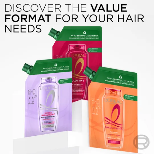 L'Oréal Paris Elvital Color Vive Shampoo Refill för färgat hår 500 ml