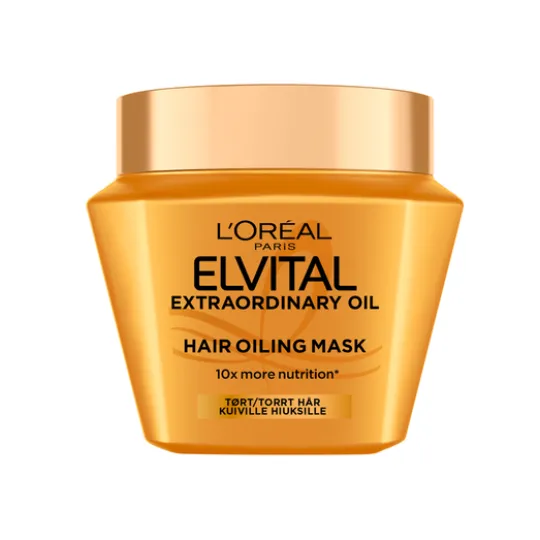 L'Oréal Paris Elvital Extraordinary Oil Hårinpackning för färgat hår 300 ml
