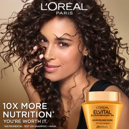 L'Oréal Paris Elvital Extraordinary Oil Hårinpackning för färgat hår 300 ml