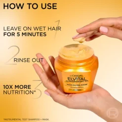 L'Oréal Paris Elvital Extraordinary Oil Hårinpackning för färgat hår 300 ml