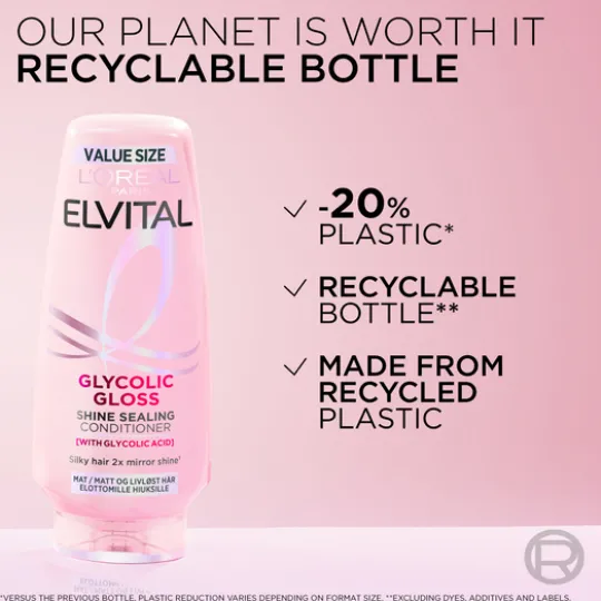 L'Oréal Paris Elvital Glycolic Gloss Conditioner 300 ml