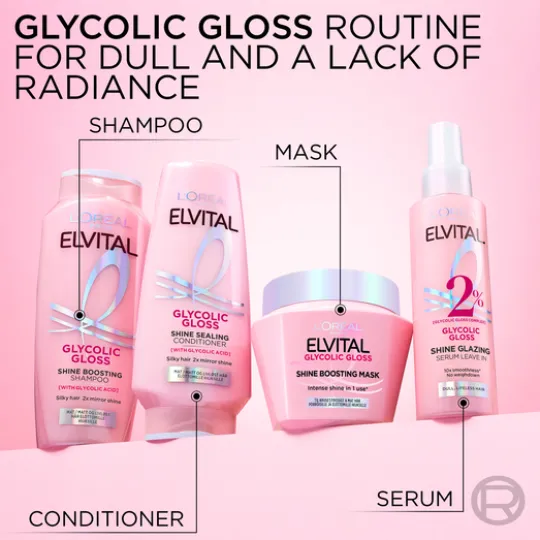 L'Oréal Paris Elvital Glycolic Gloss Shine Boosting Mask 310 ml