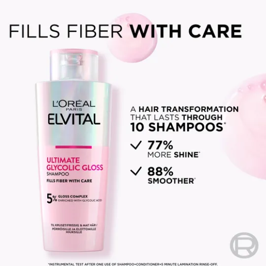 L'Oréal Paris Elvital Glycolic Gloss Schampo 200 ml