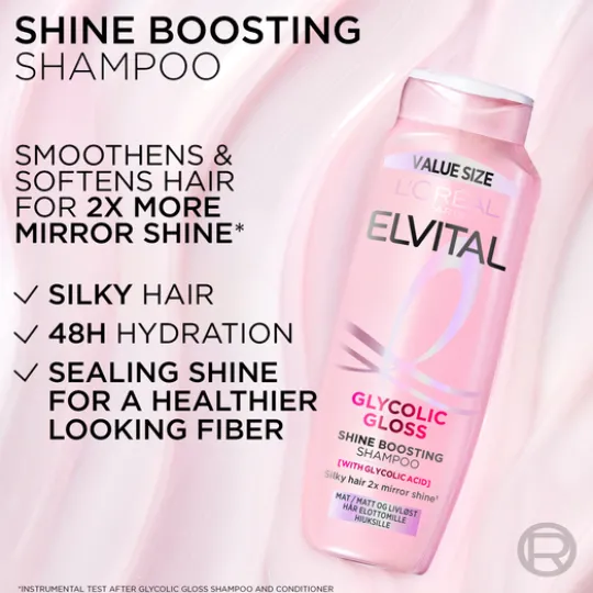 L'Oréal Paris Elvital Glycolic Gloss Shampoo 400 ml