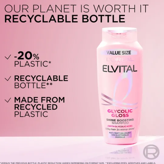 L'Oréal Paris Elvital Glycolic Gloss Shampoo 400 ml
