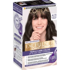 L'Oréal Paris Excellence Cool Creme Permanent Hårfärg 4.11 Ultra Ash Brown