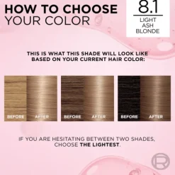 L'Oréal Paris Excellence Creme Permanent Hårfärg 8.1 Light Ash Blonde