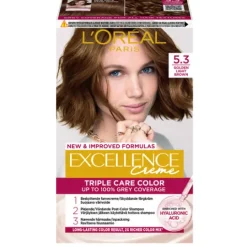 L'Oréal Paris Excellence Creme Permanent Hårfärg 5.3 Golden Light Brown