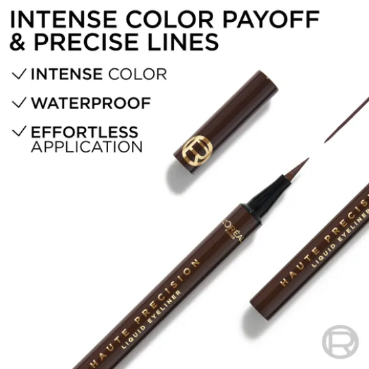 L'Oréal Paris Haute Precision Flytande Eyelinerpenna 020 Brun Leather 1 ml