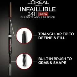 L'Oréal Paris Infaillible Brows 24H Filling Triangular Pencil 3.0 Brunette 1 ml
