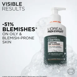 L'Oréal Paris Men Expert Derma Control Rengöringsgel för ansiktet 260 ml