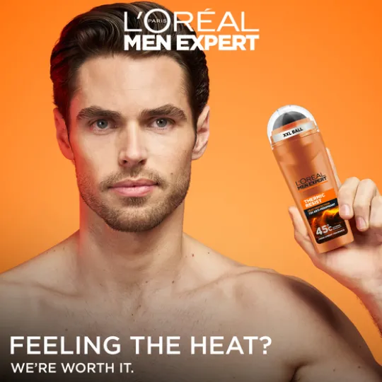 L'Oréal Paris Men Expert Thermic Resist Heat Protection 48H Anti-Perspirant Deodorant Roll-On 100 ml