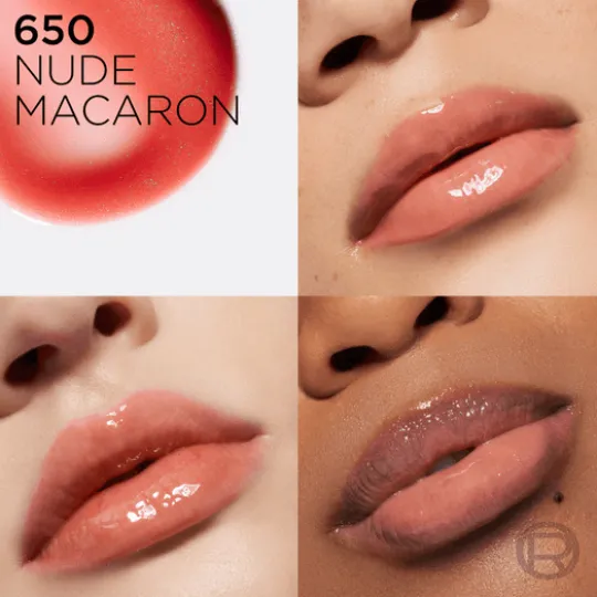 L'Oréal Paris Plump Ambition Hyaluron Lip Oil läppolja 650 Nude Macaron 5 ml