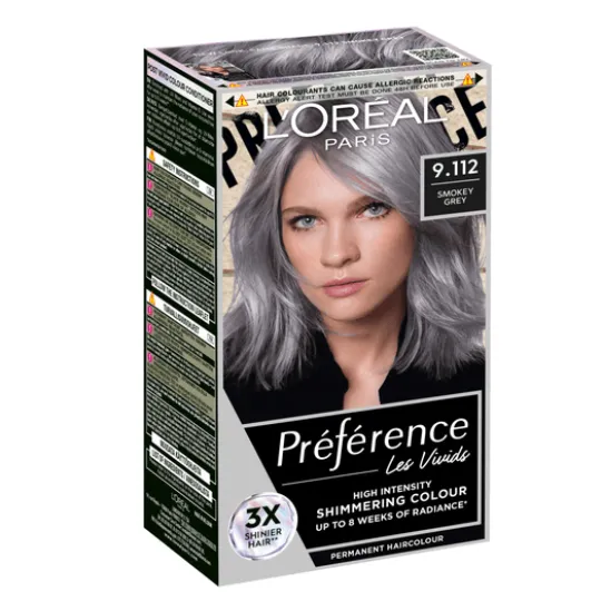 L'Oréal Paris Préférence Vivid Colours Permanent Hårfärg 9.112 Smokey Grey