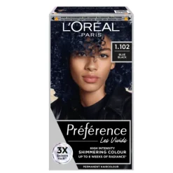 L'Oréal Paris Préférence Vivid Colours Permanent Hårfärg 1.102 Blue Black